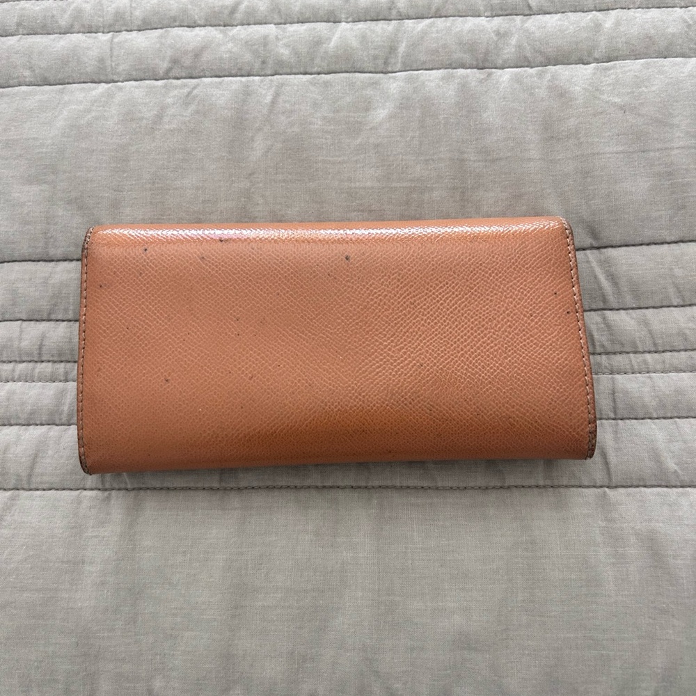 Burberry Pale Coral Patent Leather Continental Wallet - Picture 8 of 11